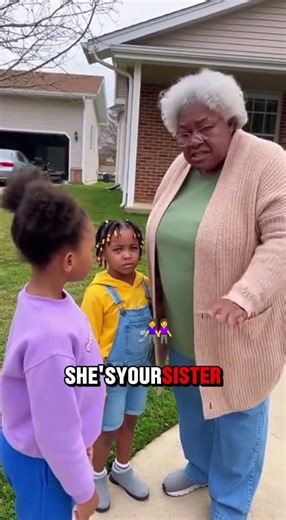 Two Sisters One Lesson. One Grandma 🤗❤️😊 #GrandmaWisdom #FamilyMoment #SiblingLove