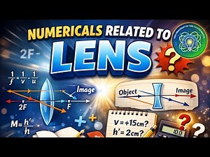 Class 10th physics Numericals related to lens