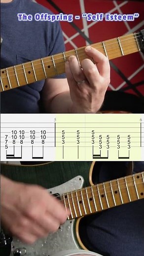 #tutorial The Offspring - "Self Esteem" Guitar Intro #guitar #guitarlesson #guitartutorial