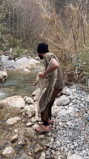 9.9K views · 74 reactions | Fishing in this rocky spot – simple, calm, and full of nature #mountains #fishing | Net Fishing with Hamza | Facebook