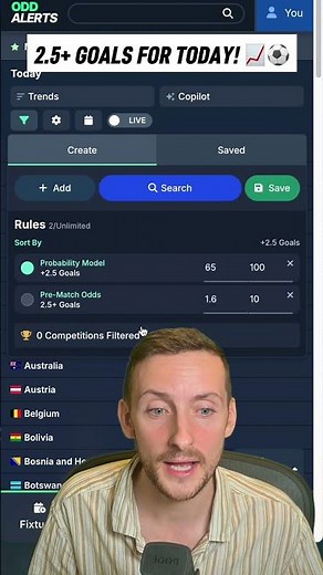 How to Find Over 2.5 Goal Bets in SECONDS | Football Betting Filter