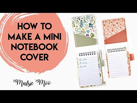Mini Notebook Cover Pattern DIY with Maisie Moo Design