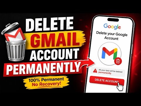 How To Delete Gmail Account Permanently | Delete Gmail Account Permanently