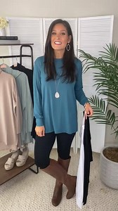 🔥HOT RESTOCK!!! & STEAL!!!🔥 Classic and timeless, everyday tunic! Made from a medium-weight knit fabric that is non sheer, has good stretch and fits relaxed. Falls longer length with a-line hem, light side slits, scoop neckline and long sleeves. Relaxed Fit, Fits True to Size. Fabric: 95% Rayon, 5% Spandex Small: Fits 2-6 Medium: Fits 8-10 Large: Fits 12-14 XL: Fits 16-18 Maddy is wearing a small and is 5'7" Jena is wearing a small and is 5'6" Available in SMALL, MEDIUM, LARGE, XL for only 19.