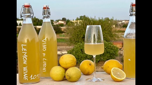 How to make LEMON WINE at Home - Homemade LEMON WINE recipe