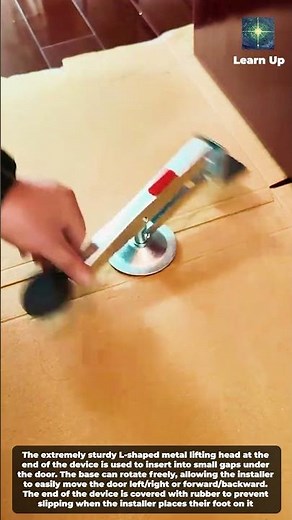 Foot-Operated Door Lift for Door Installers