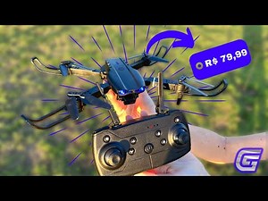 DRONE MAIS BARATO DO MUNDO - DRONE E99 PRO COM CÂMERA DO ALIEXPRESS - É BOM? (UNBOXING E TESTES)