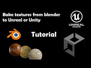 Bake textures for Unreal Engine and Unity - Tutorial