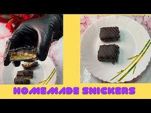Homemade Snickers Chocolate Bar Recipe | Eggless Nougat & Caramel Filled Snickers | Festival Dessert