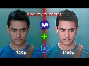 How to Get 4K Quality in Edits | After Effects Tutorial | Topaz Settings | In Hindi |
