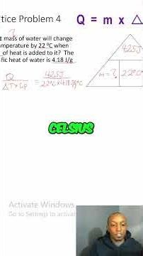 Calculate Water Mass: Heat Added & Temperature Change #shorts