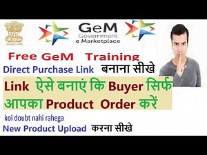 Create a link in such a way that the buyer orders only your product. Upload new product on Gem po...