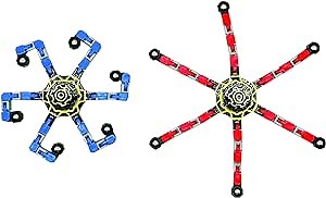 Raymond Geddes Stackable Spider Star Spinner Fidget Toy (12 Pack) - Calming Transformable Fidget Spinner – Unique Fidgets