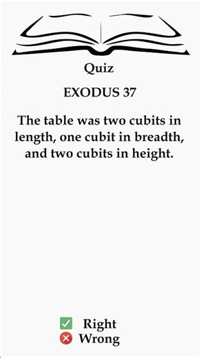 📏 Exodus 37: Table's True Height Revealed! 🤔 #BibleFacts