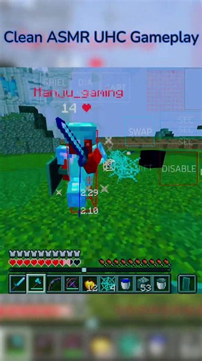 Clean ASMR UHC Gameplay in Minecraft Java Mobile