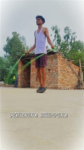 Starting the day right with some morning skipping! ☀️ #skippingrope #cardioworkout #morningworkout
