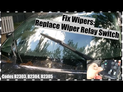 Wipers Not Working Fix Wiper Park Switch Relay B2303, B2304 or B2305