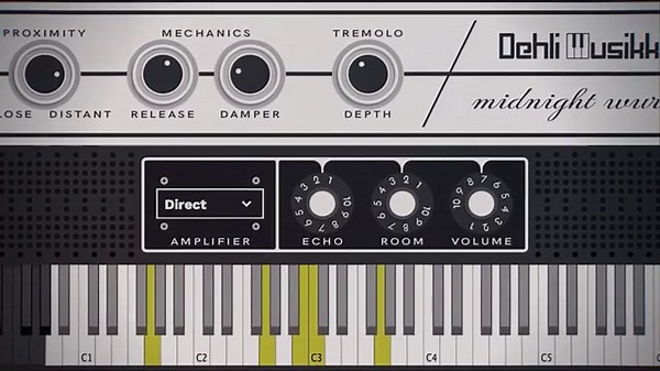 Wurlitzer Electric Piano plugin preset for Decent Sampler (Midnight Wurli)