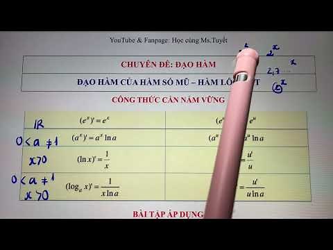 Toán 11.CĐ9. Tiết 6.3.Đạo hàm của hàm Mũ và hàm Logarit