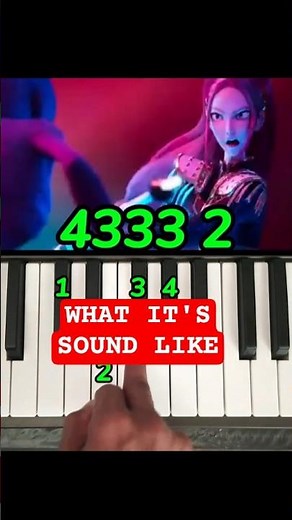 How to Play What It Sounds Like 👆 One finger playing Easy piano tutorial #shorts #kpop #tutorial