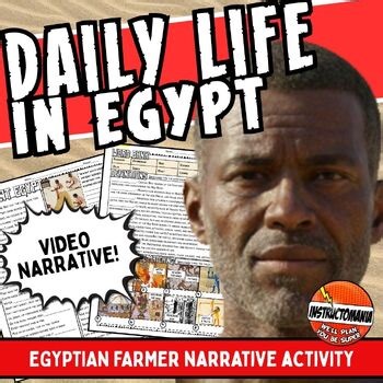 Ancient Egypt Daily Life - Egypt Video Activity & Egypt Social Class Worksheet