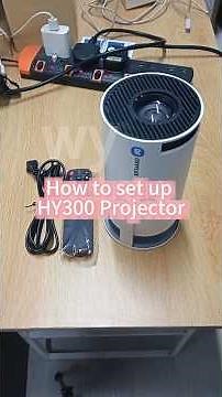 How to turn on and set up HY300 projector #hy300 #projector #setup #tutorial