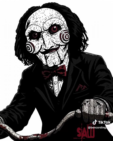 Here’s my drawing of Billy the Puppet from Saw #saw #billythepuppet #horrortok #horrorart #drawings