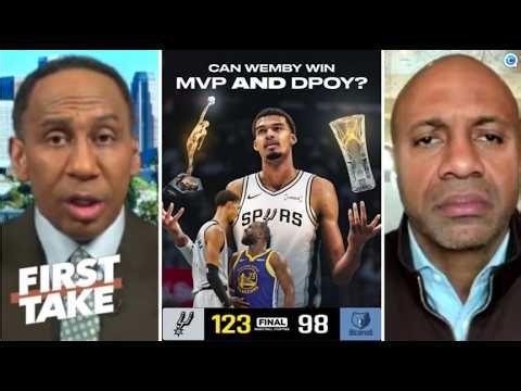 FIRST TAKE | Wemby bolsters his defense-focused MVP case - Stephen A. calling Draymond on Spurs star