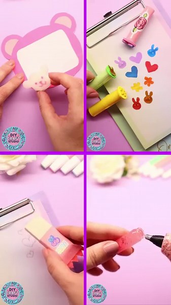 How to Make 4 Cute Mini Stationery Crafts / DIY Easy Paper Craft Ideas #papercraft