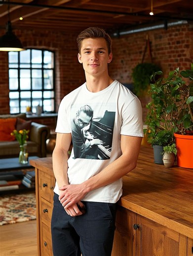 Bill Evans Playing Piano T-shirt | Legendary Jazz Pianist Tee for Music Lovers and Jazz Piano Fans - Etsy