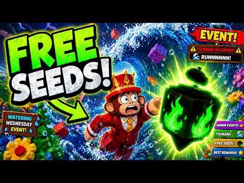 Grow a Garden Watering Wednesday | FREE Seeds + Admin Event (Jandel)