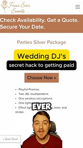Wedding DJ - Secret Hack To Getting Paid | Check Cherry
