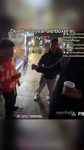 Ilias meets Deadly 10 year old boxer in nyc🥊