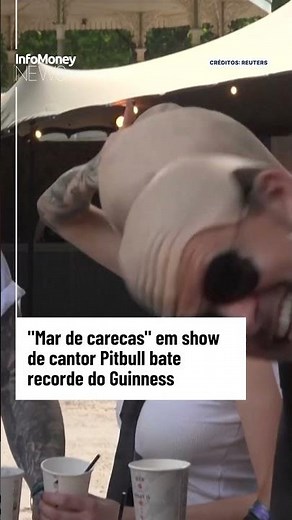 "Mar de carecas" em show de cantor Pitbull em Londres bate recorde do Guinness | InfoMoney News