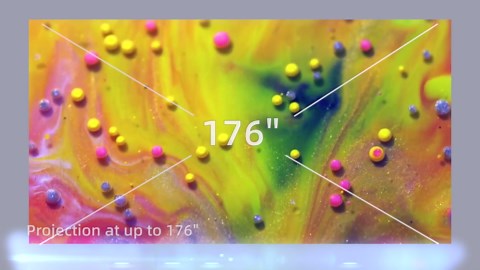 NexiGo WiFi Bluetooth Projector PJ10, 300ANSI, Native 1080P Movie Projector, Dolby_Sound Support, Remote, Compatible with Phone, Computer, HDMI, USB, AV Interfaces