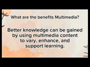 Benefits of multimedia and ICT in 21st century |Educational video