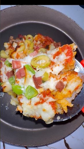 Easy Pizza Mashed Potato Recipe #Food #Viral #Cooking #Pizza #Potato🥔