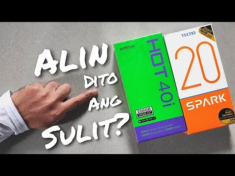 INFINIX HOT 40i & TECNO SPARK 20 COMPARISON REVIEW TAGALOG