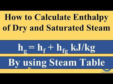 How to calculate Enthalpy of Dry And Saturated Steam