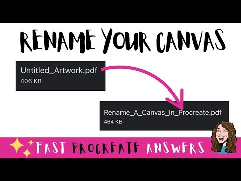 Name Your Canvas In Procreate so Your Drawing File Downloads With the Name | Fast Procreate Tutorial