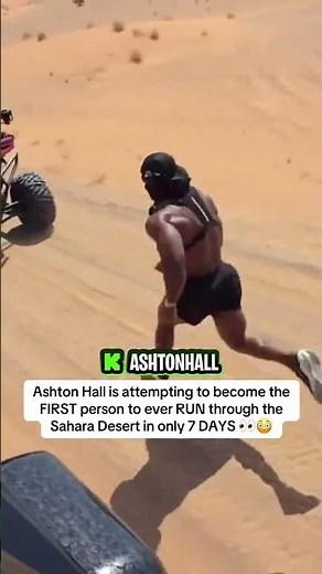 Ashton Hall Becomes the First Person to Attempt Running Across the Sahara Desert
