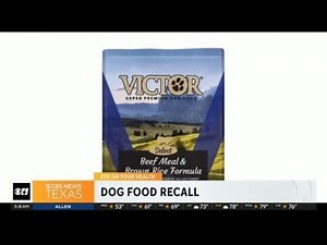 Dog food recall