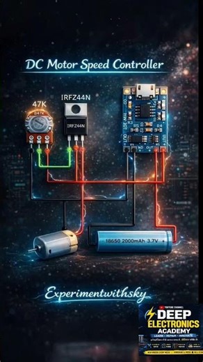 How to make DC Motor Speed Controller at Home 🛠️