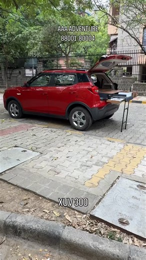 AAA adventure on Instagram: "Get your car transformed into into a camping car…. Luxury kitchen and bed set up in XUV 300 Created by AAA ADVENTURE @8800180004 Full video on YouTube channel- luxonthetrail #aa.adventure #adventure #camper #campervan #camping #camperlife #adventures #creative #roadtrip #reelsinstagram #reelsindia #makeinindia #caravan #caravanlife #instatravel #travelgoals #travelcouples #explore #explorepage #reels #trendingreels #viralreels #instagramreels #carcamping #vanlife #in