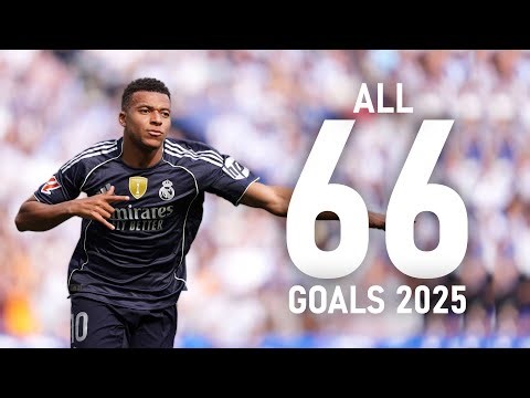 Kylian Mbappe all 66 goals in 2025 - 1080p60