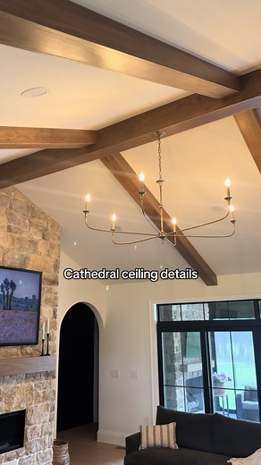 Cathedral Ceiling Design Ideas for Living Rooms