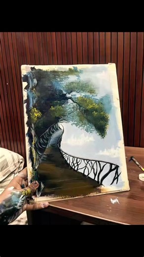DAY DREAMING painting on canvas 💕🤩 #trending