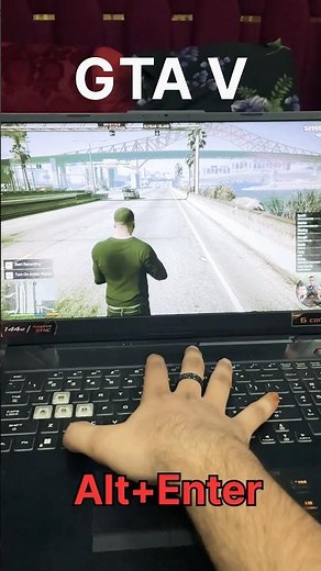 How to full screen Gta 5 in pc #gta #gta6 #gta5