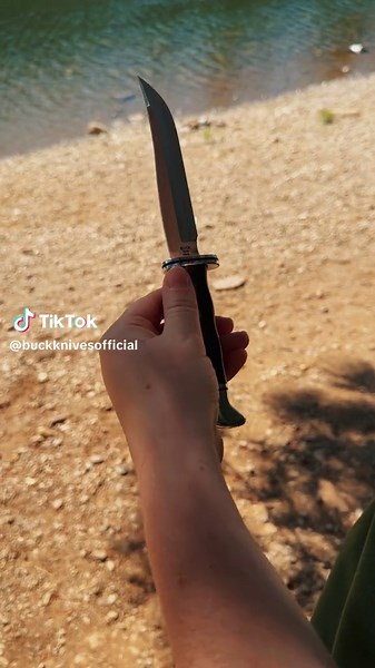 The Buck 105 Pathfinder's blade shape and ergonomics make for a fantastic all-purpose fish and game knife, even decades after its introduction. The long, slender blade is curved upward enough to allow for a long skinning sweep while also maintaining excellent rigidity. #fyp #classic #knife #foryou #knives