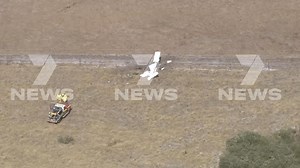 Light plane crash in Serpentine